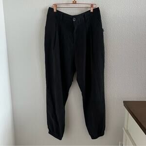 BJHG Be Just Hardly Good Black Light Soft Pants Elastic Pants Zip Button Front